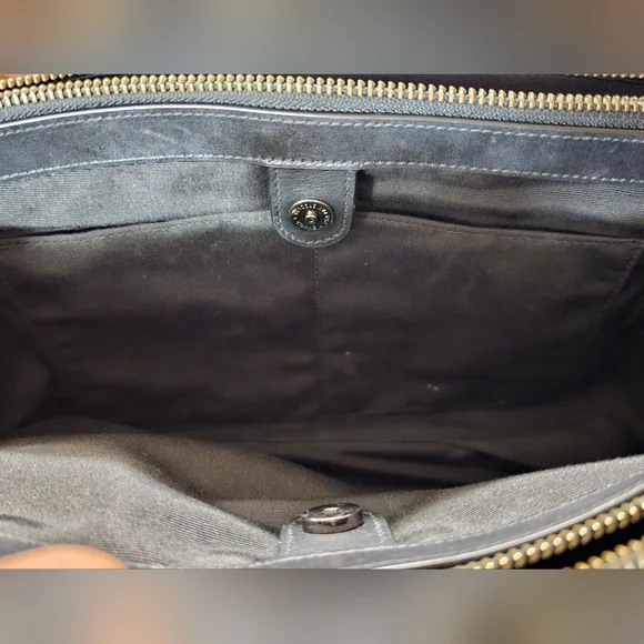 Coach F57507 Christie Carryall Shoulder Bag Python Snake Exotic Black Purse EUC - Picture 11 of 15